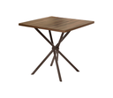 Ver imagem 4 de Mesa Quadrada Liz Laura Marrom 080 Cm Aco Nobre