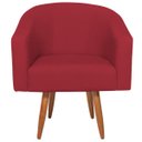 Ver imagem 6 de Kit 02 Poltronas Decorativas Sala de Estar Recepção Luiza Pés Palito Suede - ADJ Decor KIT 2 POLTRON