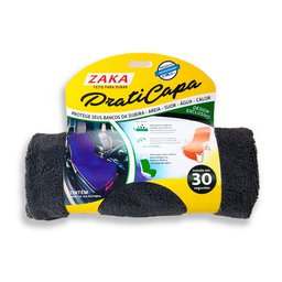 Praticapa Capa Toalha de Microfibra Com Regulagem Para Banco De Carro Ou Cadeira De Praia Cinza - 6