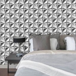 Papel de Parede Auto Adesivo Lavável Abstrato ab0010 Revestimento Placa 3D - 1