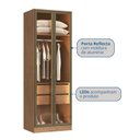 Ver imagem 3 de Guarda Roupa Modulado 2 Portas Reflecta Requinte 100% MDF