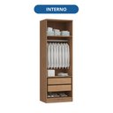 Ver imagem 5 de Guarda Roupa Modulado 2 Portas Reflecta Requinte 100% MDF
