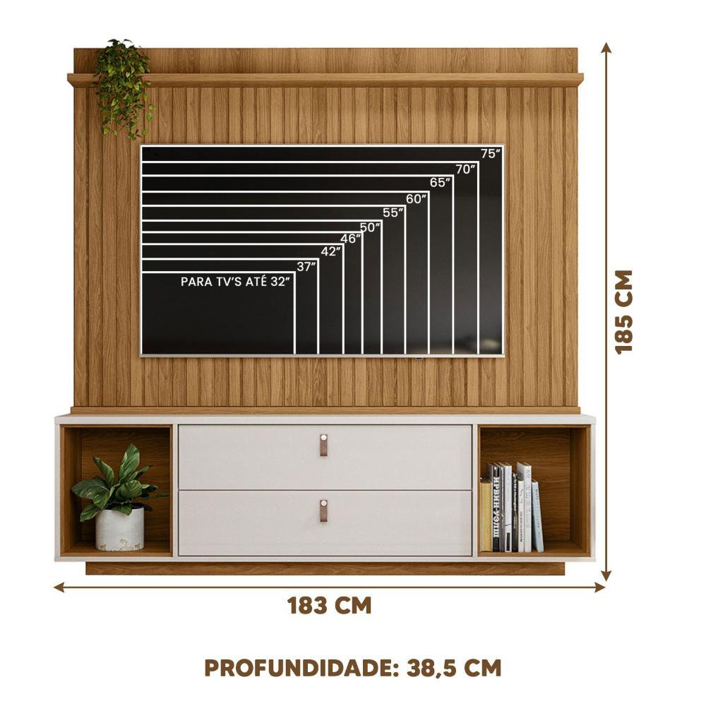 Home Ripado 75 Polegadas Freijó E Off White Perolizado Dakar Lukaliam - 4