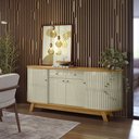 Ver imagem 2 de Buffet Decorativo Pitt Mdp Pintura Uv Cumaru/opala G97 - Gran Belo