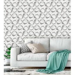 Papel de Parede Auto Adesivo Lavável Abstrato ab0070 Moderno Neutro - 1