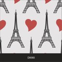 Ver imagem 2 de Papel de Parede Auto Adesivo Lavável Diversos d0060 Torre Eiffel com Coração