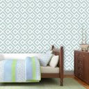 Ver imagem 1 de Papel de Parede Auto Adesivo Lavável Abstrato ab0044 Geometrico Azul