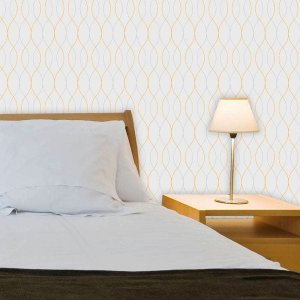 Papel de Parede Auto Adesivo Lavável Abstrato ab0026 Clássico Claro