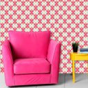 Ver imagem 1 de Papel de Parede Auto Adesivo Lavável Abstrato ab0023 Retrô Rosa