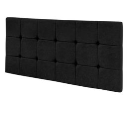 Cabeceira Painel Sleep para Cama Box Solteiro 1,00 m Suede Preto Animale 1402 - D'Rossi - 2