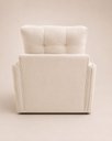 Ver imagem 1 de Poltrona Cama Solteiro 2 em 1 Conforto, Elegância Veludo:Bege