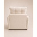 Ver imagem 3 de Poltrona Cama Solteiro 2 em 1 Conforto, Elegância Veludo:Bege