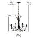 Ver imagem 2 de Lustre De Metal Simples Para Decorar Sala De Jantar Moderna