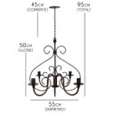 Ver imagem 2 de Lindo Pendente De Ferro Decorativo Para Iluminação de Casa Moderna