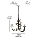 Ver imagem 2 de Lustre Simples Decorativo Infantil para Iluminação de Quarto Retro - Branco