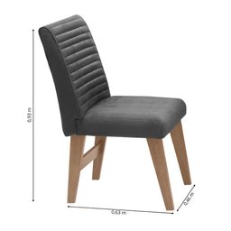 Conjunto De Mesa 8 Cadeiras Tampo Giratório Amsterdã Cedro - 8