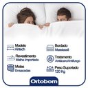 Ver imagem 4 de Cama Box Baú Casal Sintético + Colchão Ortobom Airtech Molas Ensacadas 138x188x65 Branco
