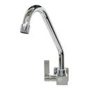 Ver imagem 1 de Torneira Base Quadrada Parede Metal Tubo Inox Cromada