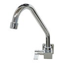 Ver imagem 5 de Torneira Base Quadrada Parede Metal Tubo Inox Cromada