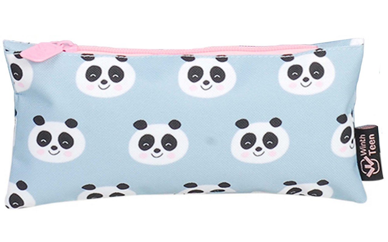 Mochila Feminina Escolar Bolsa Juvenil Infantil Reforçada Impermeável Panda Donuts Lancheira Té - Az - 3