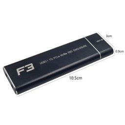 Case Adaptador Ssd M.2 Nvme para Usb-c F3 - Cs-adp-ngff/nvme - 2