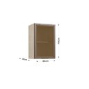 Ver imagem 3 de Armário para Cozinha Aéreo com Vidro Greta Bege/Crema