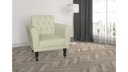 Ver imagem 4 de Poltrona Decorativa Classic Suede Bege Pés Madeira Ms Decor
