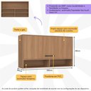 Ver imagem 2 de Armário de Cozinha Aéreo 120cm com 1 Porta Basculante Havana Multimóveis Cr20308 Rovere