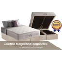 Ver imagem 1 de Cama Box Baú Queen: Colchão Magnético Anjos Infravermelho Longo Terapêutico Confort Nude + Base