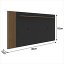 Ver imagem 3 de Rack com Painel Ripado Suspenso para Tv até 70 Polegadas 2 Portas Grécia 180cm