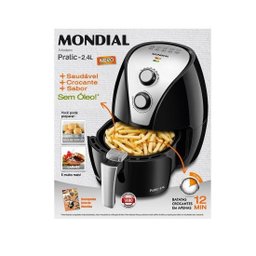 Fritadeira Elétrica Air Fryer/Sem Óleo Mondial - Pratic AF-20 2,4L Timer - 3 Fritadeira Elétrica Air Fryer/Sem Óleo Mondial - Pratic AF-20 2,4L Timer - 3