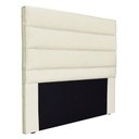 Ver imagem 1 de Cabeceira Vera Solteiro 90cm Fixação no Box Madeira Linho Creme Loja Sheep