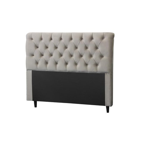 Cabeceira Imperatriz 1000 Plus Casal 1400mm Veludo Adar Off White - Simbal
