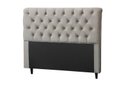 Ver imagem 1 de Cabeceira Imperatriz 1000 Plus Casal 1400mm Veludo Adar Off White - Simbal