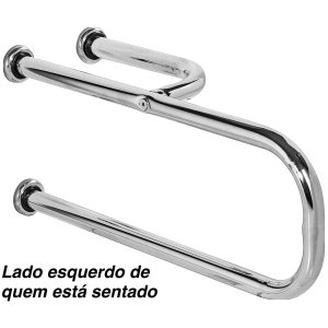 Barra De Apoio Para Vaso Sanitário 60cm Lado de instalação:Lado direito de quem está sentado;
