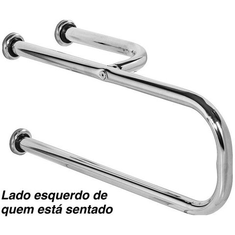 Barra De Apoio Para Vaso Sanitário 60cm Lado de instalação:Lado direito de quem está sentado;