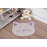 Tapete Infantil Natural Formato de Gato Lilás 56X64CM - 1