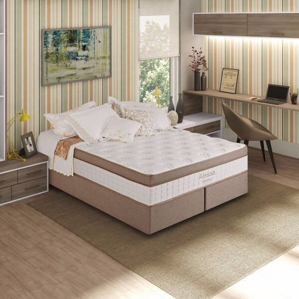 Colchão Casal Kappesberg 138cm x 188cm Alessa Premium | MadeiraMadeira