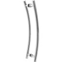 Ver imagem 2 de Puxador De Porta Tubular Curvo Lateral 80cm