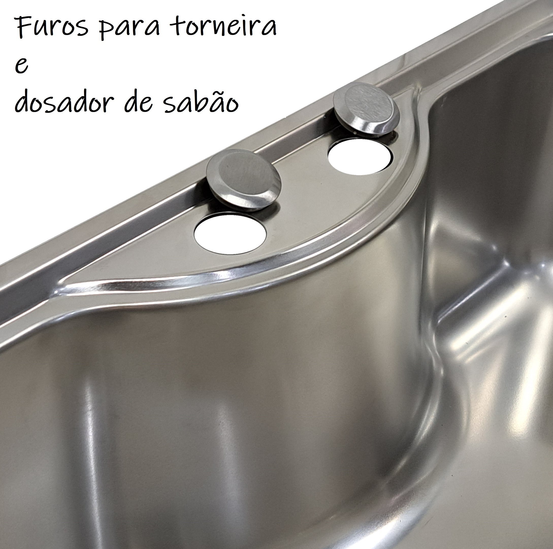 Cuba Inox Gourmet Fabrinox 65cm polida e valv. - 3