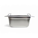 Ver imagem 5 de Kit 3 Cubas Gastronômica Inox Gn 1/2 150mm com Alça Prateada