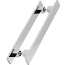 Ver imagem 3 de Puxador de Porta Pivotante Barra Chata Duplo Cromado 30cm