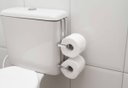 Ver imagem 1 de Suporte Papeleira Dupla Papel Higiênico Para Caixa Acoplada