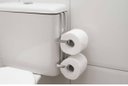 Ver imagem 3 de Suporte Papeleira Dupla Papel Higiênico Para Caixa Acoplada
