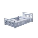Ver imagem 2 de Cama Infantil com Grade Bella Azul Com Colchão