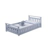 Cama Infantil com Grade Bella Azul Com Colchão - 2