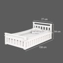 Ver imagem 4 de Cama Infantil com Grade Bella Azul Com Colchão