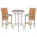 Ver imagem 1 de Mesa Bistrô e 2 Banquetas Roma Fendi Corda Náutica Estofado 7 Trama Original