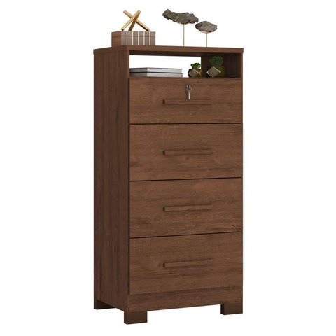 Cômoda Primordial Max 4 Gavetas Jacarandá Fosco - Zanzini