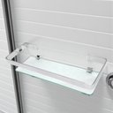 Ver imagem 1 de Suporte Porta Shampoo 10x35 Cm Prateleira de Vidro